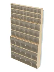 Стойка бежевая настенная Стелла-техник 402-03-03-03-B