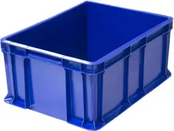 Ящик пластиковый сплошной, 400×300×180 мм, 16.6 л, красный [702.03.02]