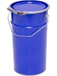 Ведро металлическое, 7 л, крышка-обруч, синий [2101]