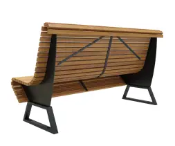 Скамейка стальная «Аллегория» 0,6 м (кресло)