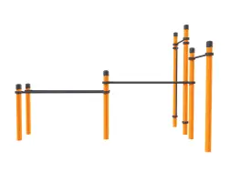 2 турника, брусья стандарт, брусья разноширокие и вертикальные поручни для ОВ «Исполин»