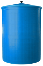 Бочка пластиковая садовая для дождевой воды и полива, 150л, голубой [360]