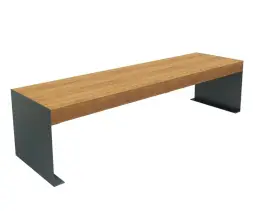 Скамейка стальная «Холд» без спинки 2,0 м