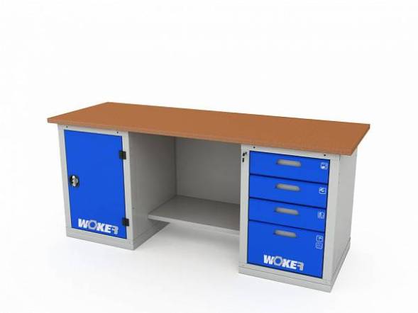 Верстак ДВК с 2 тумбами WOKER PRO 2104.2000