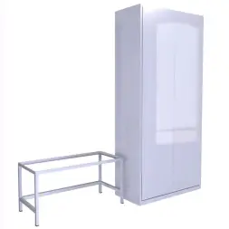 Подставка для шкафа на 30 и 35 ячейки 440x890x400 мм Светло-серый