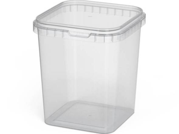 Ведро пластиковое с крышкой, 1.5 л [4004]