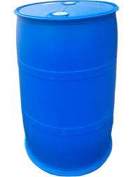 Бочка пластиковая с крышкой и двумя пробками, 227 л, синий [БП 227 п 8,5кг]
