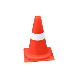 Конус дорожный 320 мм, 1 белая полоса