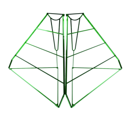 Стеллаж цветочный угловой для пластиковых цветочных баков, 2206x1560x1500 мм, зеленый [СТЦ-У]