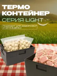 Термоконтейнер TERMOBOX Облегченный Light, 22 л, 400х300х320 мм, 30кг/м3