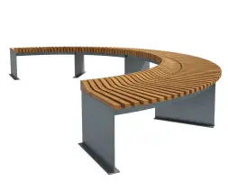 Скамейка стальная радиусная «Альтаир»