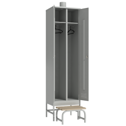 Шкаф с выдвижной скамьей и принудительной вентиляцией [13102]