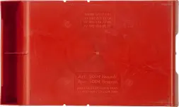 Ящик (лоток) пластиковый сплошной, 400x230x200 мм, 18.4 л, красный [5004]