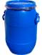 Бочка пластиковая c ручками, крышкой и металлическим обручем, 30 л, синий [БП 30]