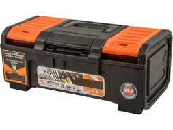 Ящик пластиковый с крышкой 388х215х160 мм, черный