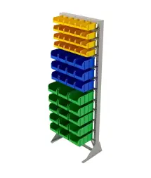 Стойка Стелла-техник односторонняя D1-05-04-04 с ящиками, 2020х735 мм