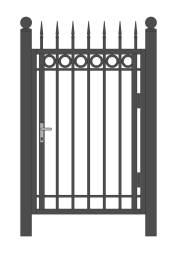 Кованая металлическая калитка МК9