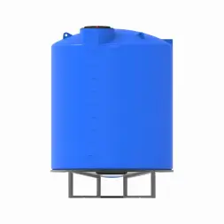 Емкость TOR 10000 л под плотность до 1,5 г/см3 синяя на основании для полного слива F