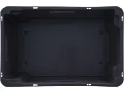 Ящик пластиковый сплошной, 600x400x300 мм, 52 л, черный [218-1]