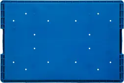 Ящик перфорированный 594x396x148 мм, 25,3 л, голубой