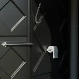 Мобильная туалетная кабина "Рециклинг" в сборе черная