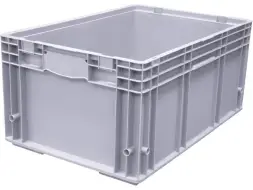 Ящик перфорированный 594x396x280 мм, 51 л, серый