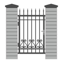 Кованая металлическая калитка МК13