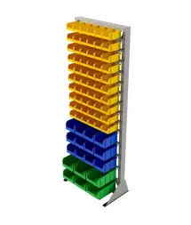 Стойка Стелла-техник односторонняя D1-10-03-02 с ящиками, 2020х735 мм