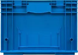 Ящик перфорированный 594x396x280 мм, 51 л, голубой