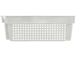 Ящик пластиковый морозостойкий перфорированный, 600x400x200 мм, 48 л, белый [102]