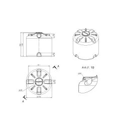Емкость пластиковая для хранения удобрений (КАС/ЖКУ) ЭКОПРОМ TR, 3000 л, красный [107.3003.101.0]