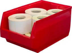 Ящик (лоток) пластиковый сплошной, 500x310x250 мм, 38.75 л, синий [5006]