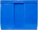 Ящик (лоток) пластиковый сплошной, 500x310x250 мм, 38.75 л, синий [5006]