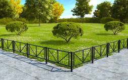 Газонное металлическое ограждение ГО-3, 1 пог. м.