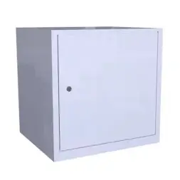 Металлический шкаф ХПГ 4В для СИЗ и противогазов 450x450x400 мм Светло-серый