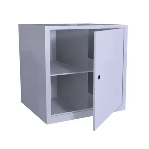 Металлический шкаф ХПГ 4В для СИЗ и противогазов 450x450x400 мм Светло-серый