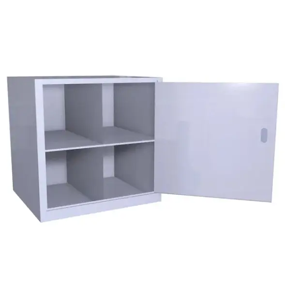 Металлический шкаф ХПГ 4В для СИЗ и противогазов 450x450x400 мм Светло-серый