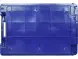 Ящик пластиковый перфорированный, 600x400x200 мм, 48 л, синий [102-1]