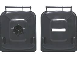 Пластиковый мусорный контейнер на колесах, 240л, серый