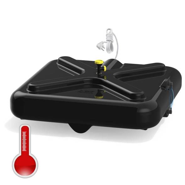 Бак пластиковый душевой с подогревом и уровнемером «РОСА», 200 л, черный [DRS200S112]