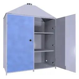 Шкаф для аккумуляторов ШМА-03-02 1500x780x2000 мм Синий
