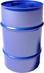 Бочка (евробарабан) металлическая закатная, 50 л, синий [БНСЗ 50]