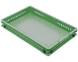 Ящик (лоток) пластиковый овощной с перфорированными стенками, 600х400х75 мм, зеленый [600400075-01]