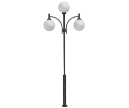 Стальной фонарный столб Т-12-3 со светильником 6,161 м