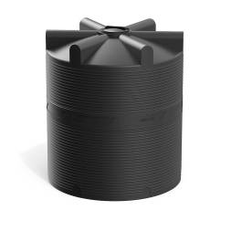 Емкость (резервуар) пластиковая вертикальная с крышкой, 10000 л, 400 мм, черный [TV10000S1]