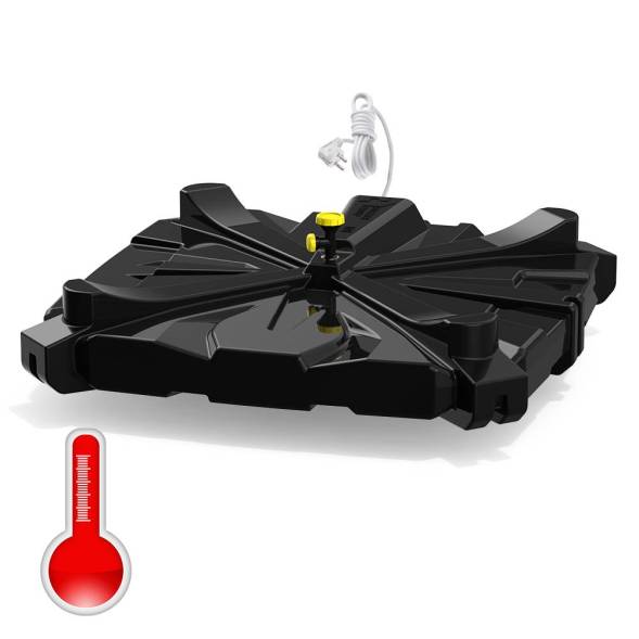 Бак пластиковый для летнего душа РОСА-2 110 л с подогревом и уровнемером, черный [DRSR2110S112]