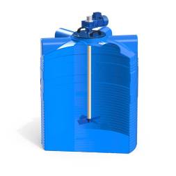 Емкость V 1000 литров с лопастной мешалкой