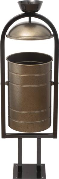 Урна мусорная уличная, 1010х330х280 мм, бронза