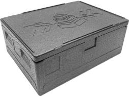 Термобокс пенополипропиленовый с крышкой STP Normal, 800х600х320 мм, 84 л, 40 кг/м3