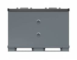 Крупногабаритный разборный пластиковый контейнер Polybox, 1470х1140x1265 мм, серый [PolyBox900]